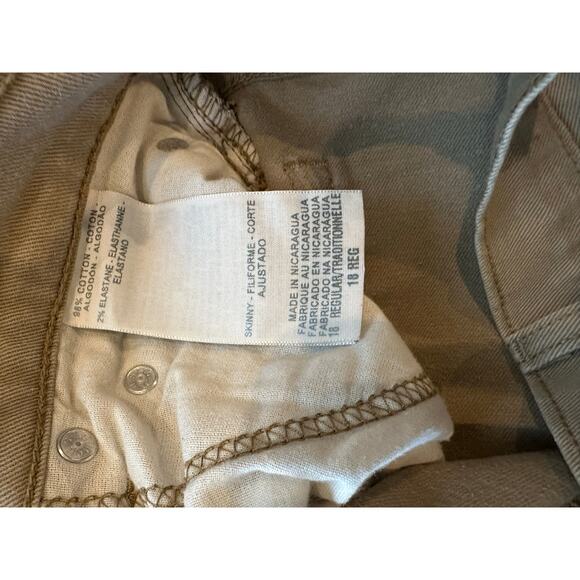 Signature by Levi Strauss Mid Rise Skinny Jeans Junior 30”Waist 30” Inseam Khaki - Picture 4 of 6